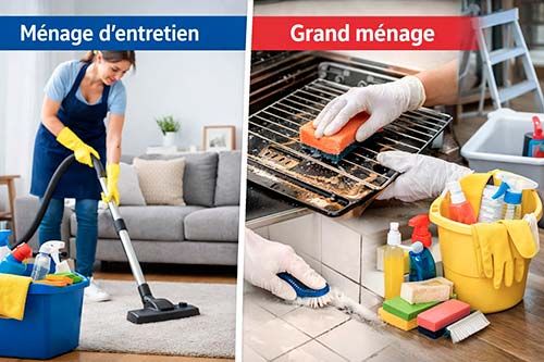 Ménage d’entretien ou grand ménage : quelle différence ?