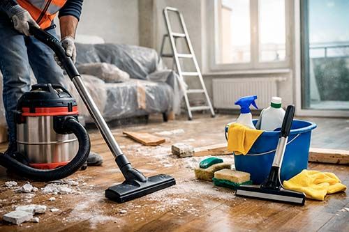 Que faire après des travaux pour éliminer poussières et résidus